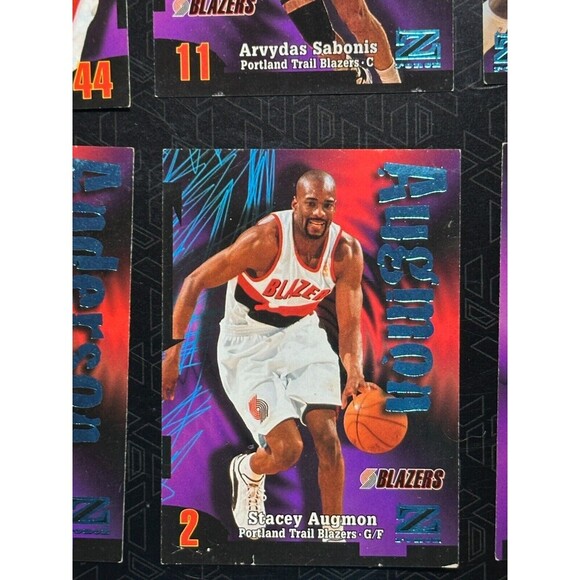 1997-98 SkyBox Z-Force Franz Portland Trail Blazers 10 Card Lot (7 Players) - Picture 12 of 16
